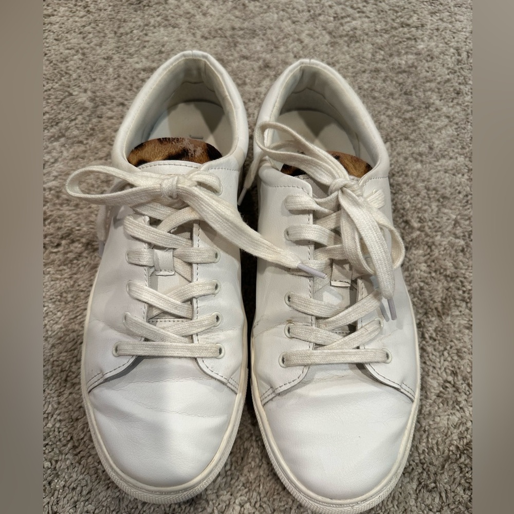 J. Crew Sneakers with Leopard accent